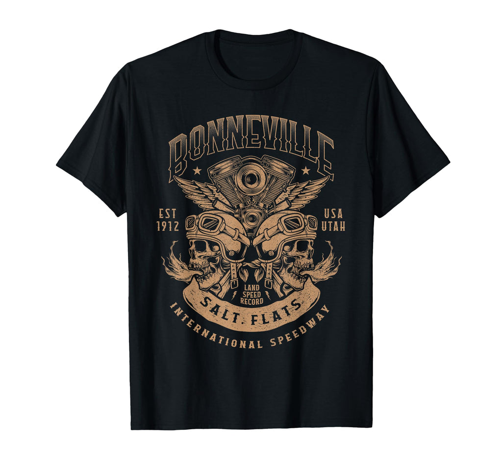 Bonneville Salt Flats Motorcycle Racing T-Shirt - Aesthetic Graphic Unisex - T-Shirt, Sweatshirt, Hoodie