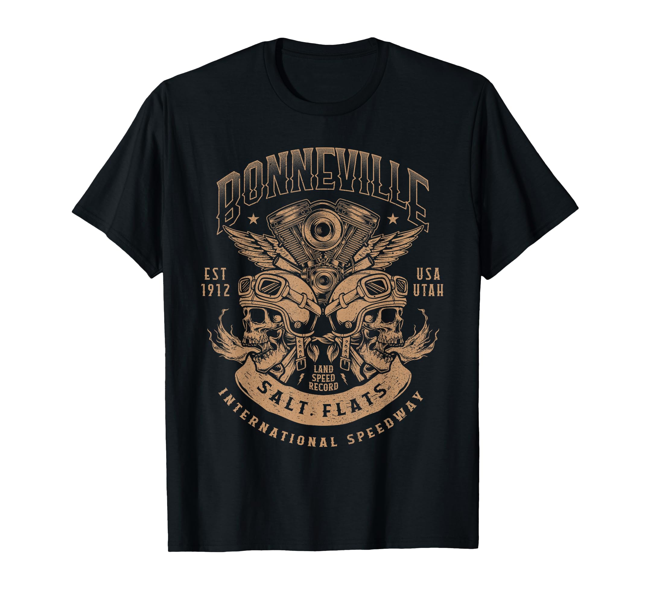 Bonneville Salt Flats Motorcycle Racing T-Shirt - Aesthetic Graphic Unisex - T-Shirt, Sweatshirt, Hoodie