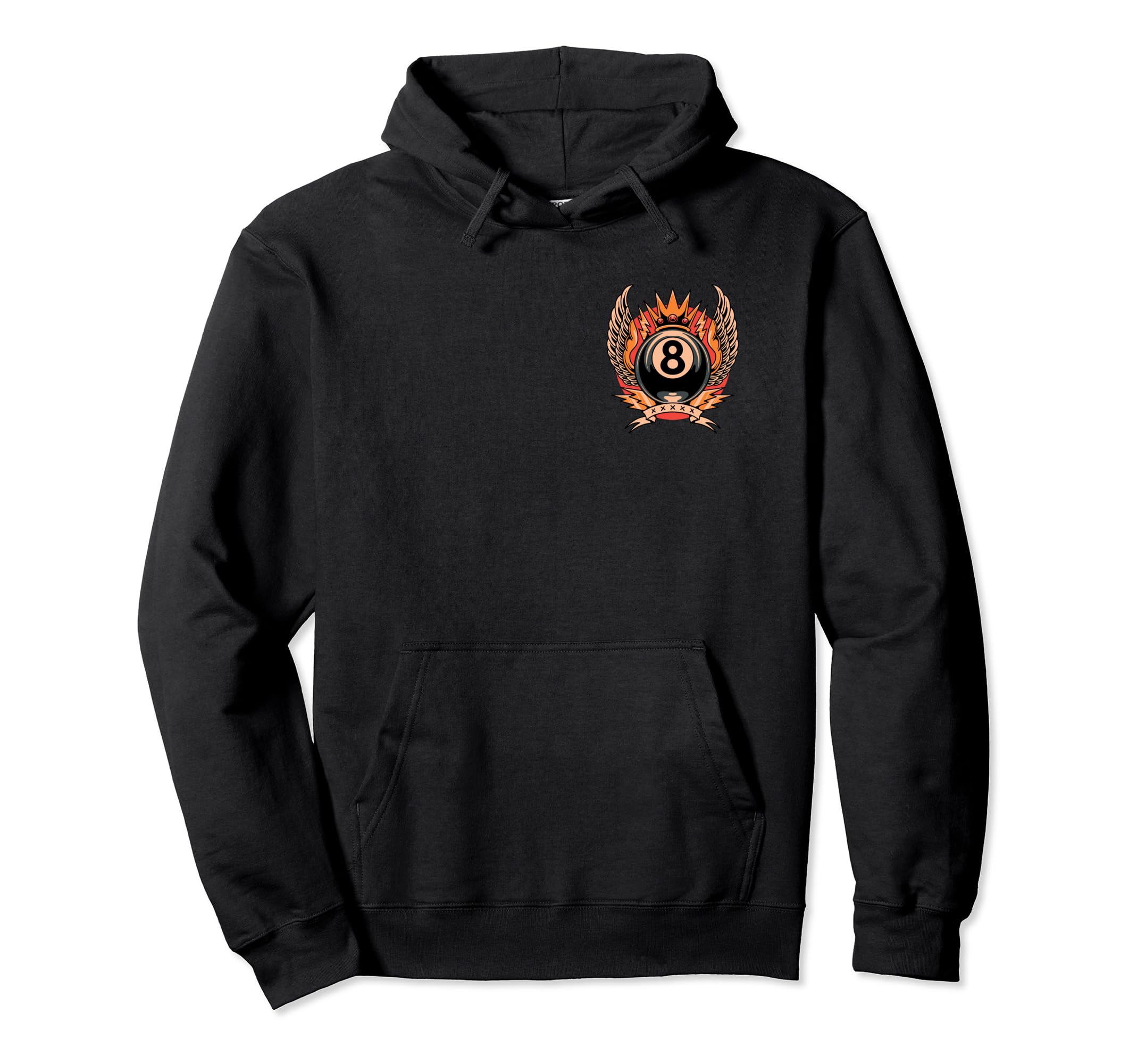 Lucky 8 Ball Traditional Old School Hoodie - Aesthetic Graphic Unisex - T-Shirt, Sweatshirt, Hoodie