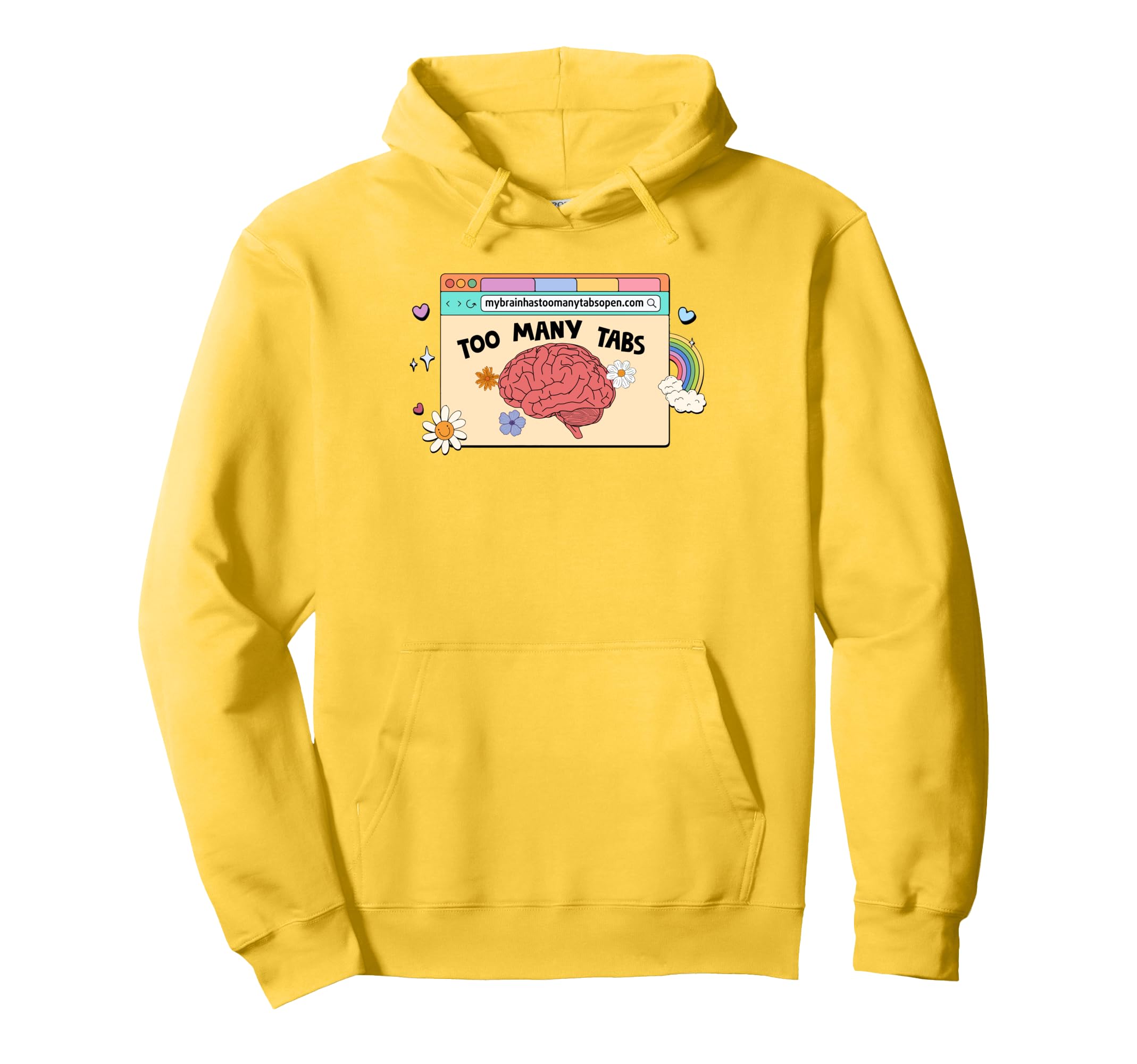 Mental Health Depression Anxiety Brain Hoodie - Novelty Apparel Men Women - T-Shirt, Sweatshirt, Hoodie