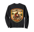 Dirt Bike Rider Badge 70S 60S Sweatshirt - Fun Novelty Design for Adults - T-Shirt, Sweatshirt, Hoodie