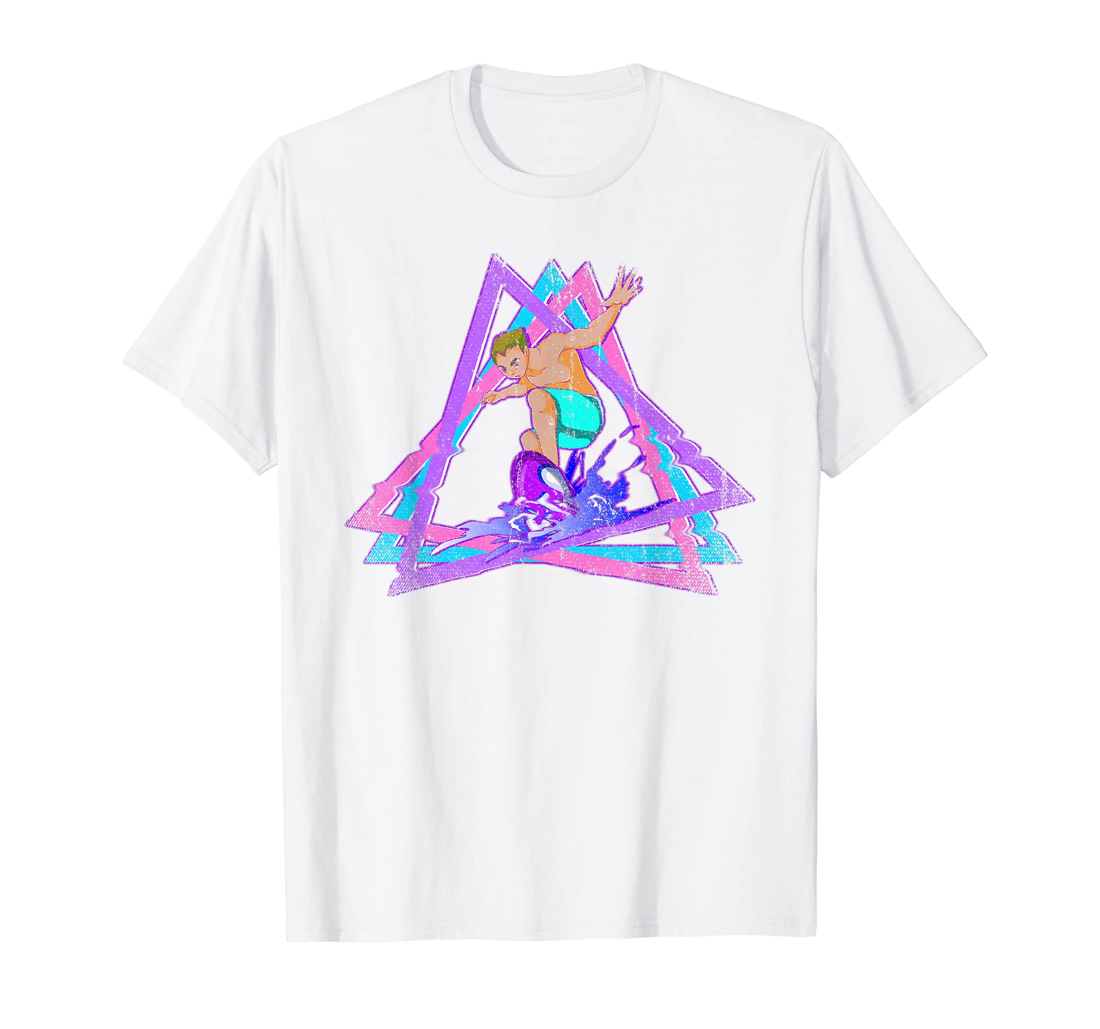 Surf Water Sport Vaporwave Surfing 90S T-Shirt - Fun Novelty Design Unisex - T-Shirt, Sweatshirt, Hoodie