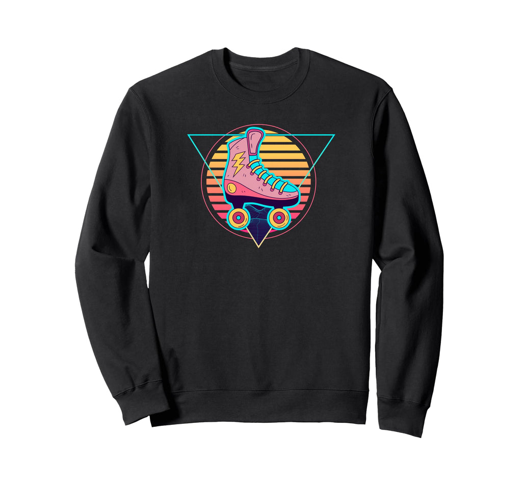 Futuristic Synthwave Roller Skate Sweatshirt - Custom Art Print for Adults - T-Shirt, Sweatshirt, Hoodie