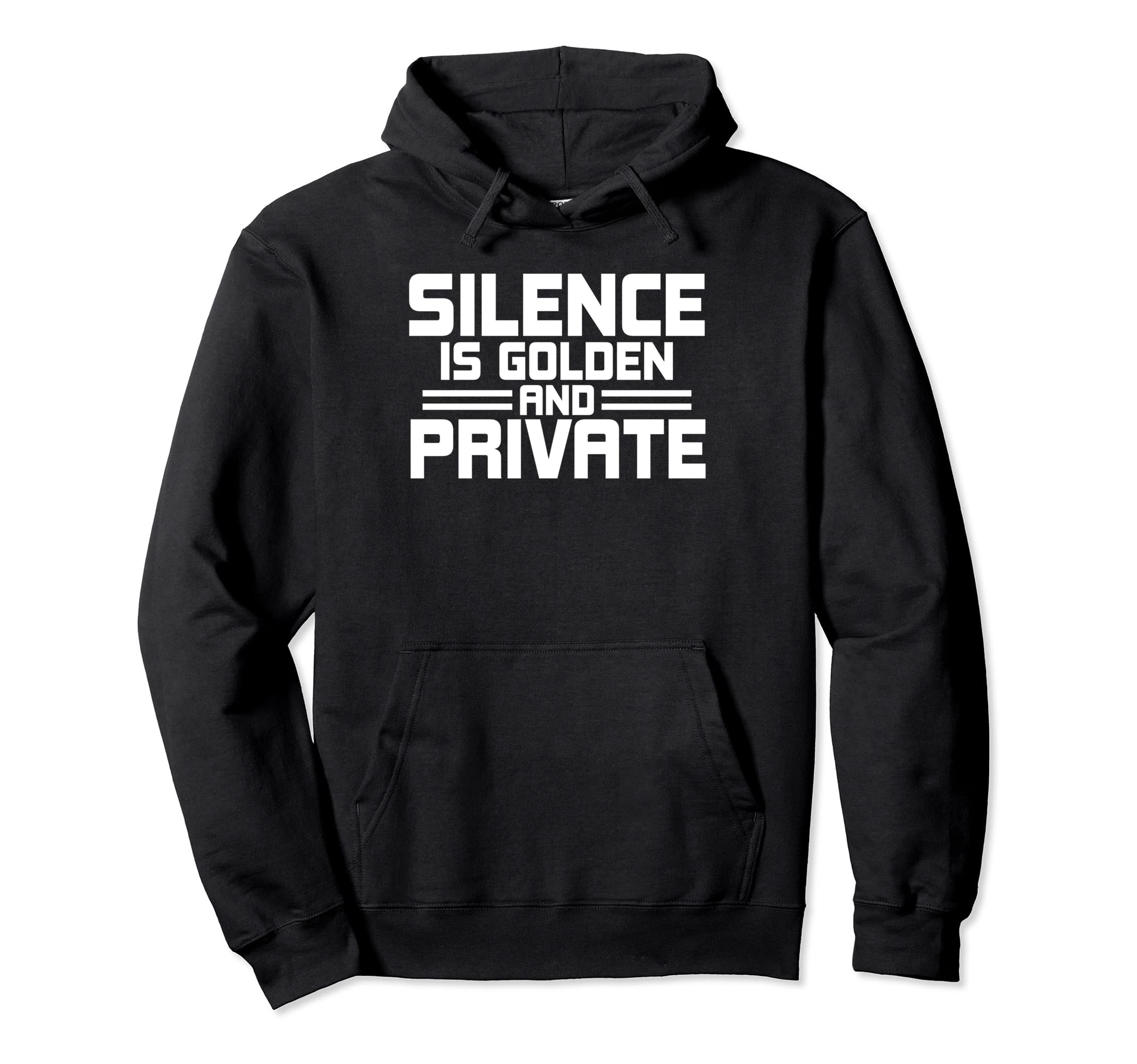 Antisocial Silence Is Golden And Private Hoodie - Custom Art Print Unisex - T-Shirt, Sweatshirt, Hoodie