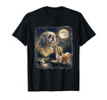 Shih Tzu Dog Howling To Moon 90S T-Shirt - Novelty Apparel for Adults - T-Shirt, Sweatshirt, Hoodie