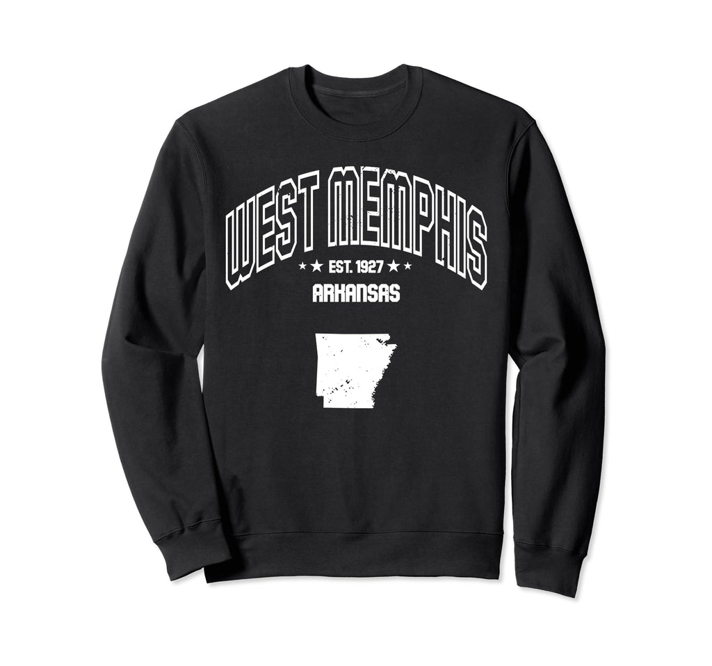 Throwback Athletic West Memphis Sweatshirt - Minimalist Print for Adults - T-Shirt, Sweatshirt, Hoodie