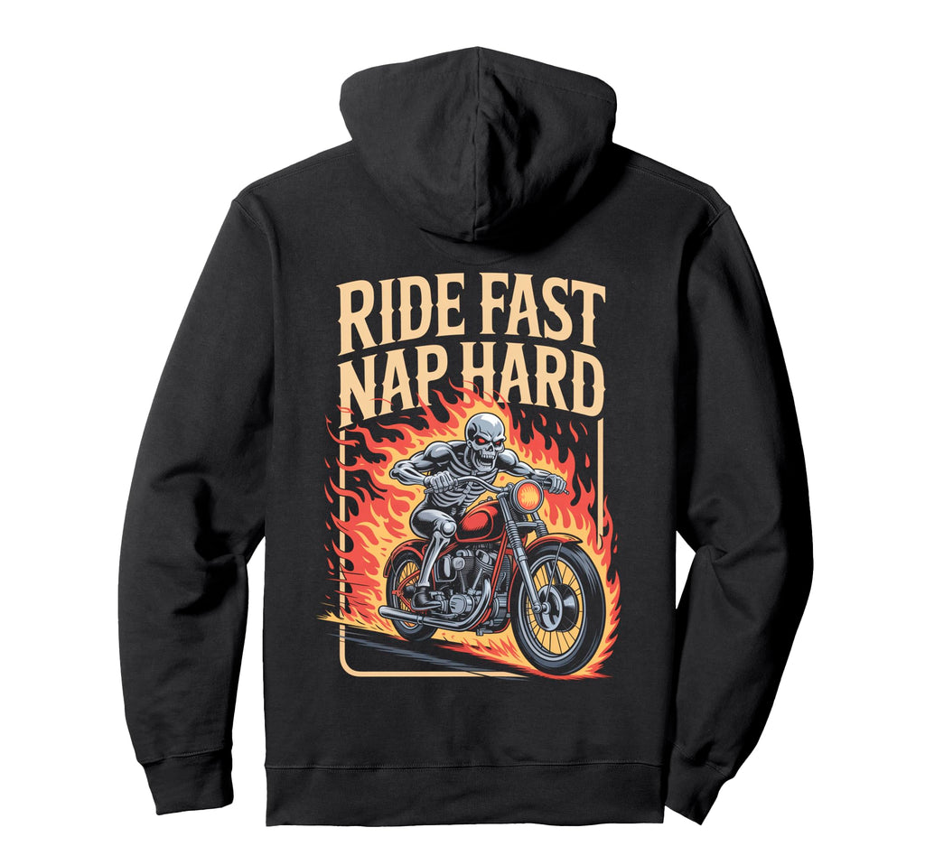 Motorcycle Riding Biker Outfit Hoodie - Casual Everyday Wear Unisex - T-Shirt, Sweatshirt, Hoodie