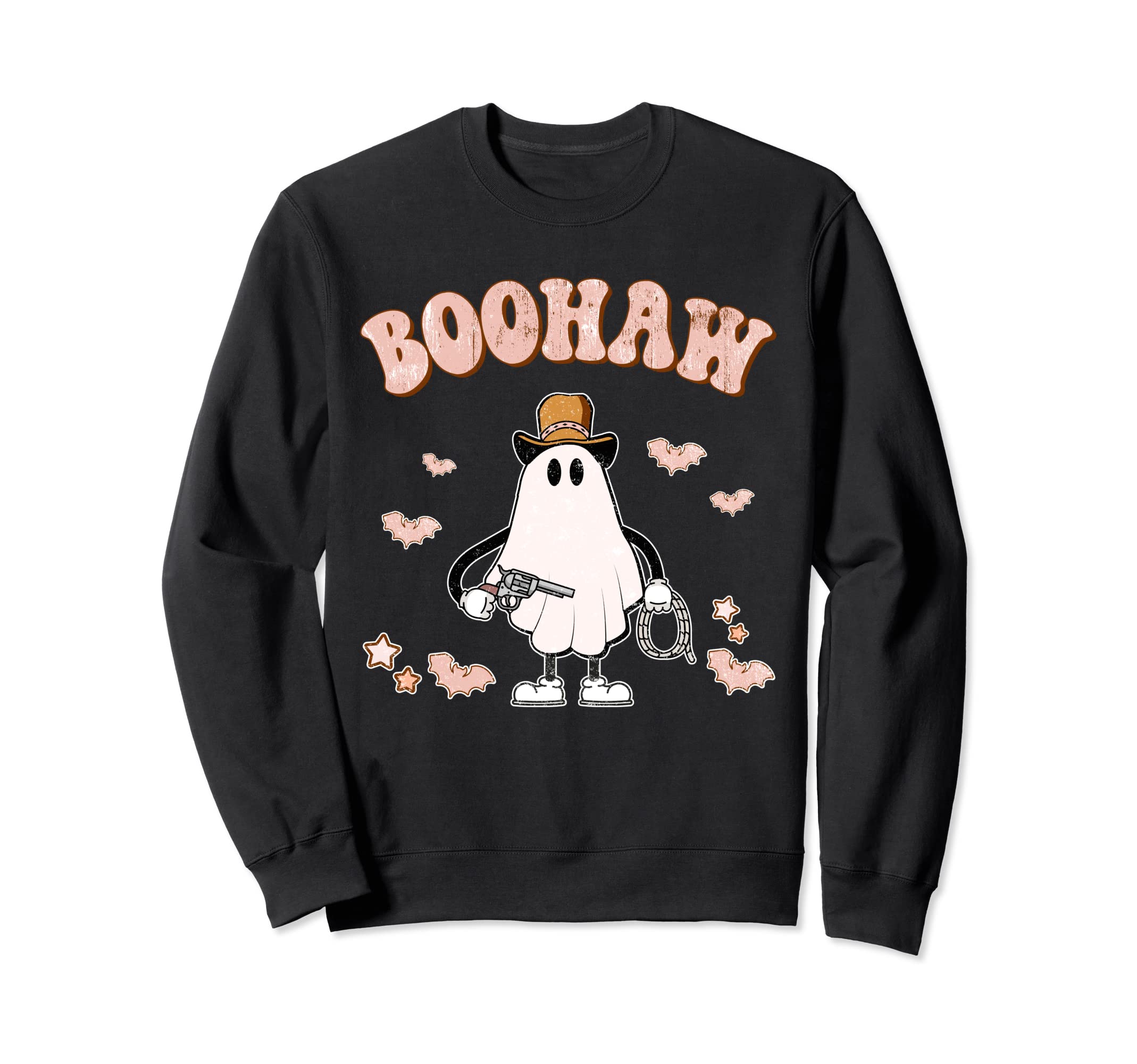 Boohaw Western Ghost Halloween Sweatshirt - Casual Everyday Wear Unisex - T-Shirt, Sweatshirt, Hoodie