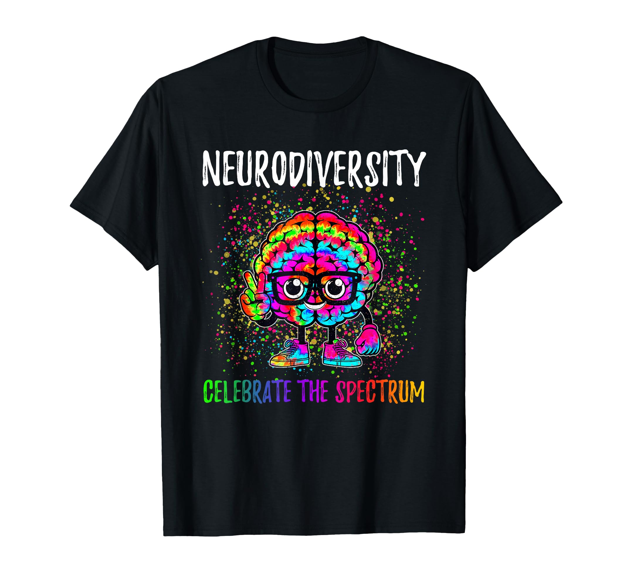 Neurodiversity Brain Autism Awareness T-Shirt - Trendy Graphic for Adults - T-Shirt, Sweatshirt, Hoodie