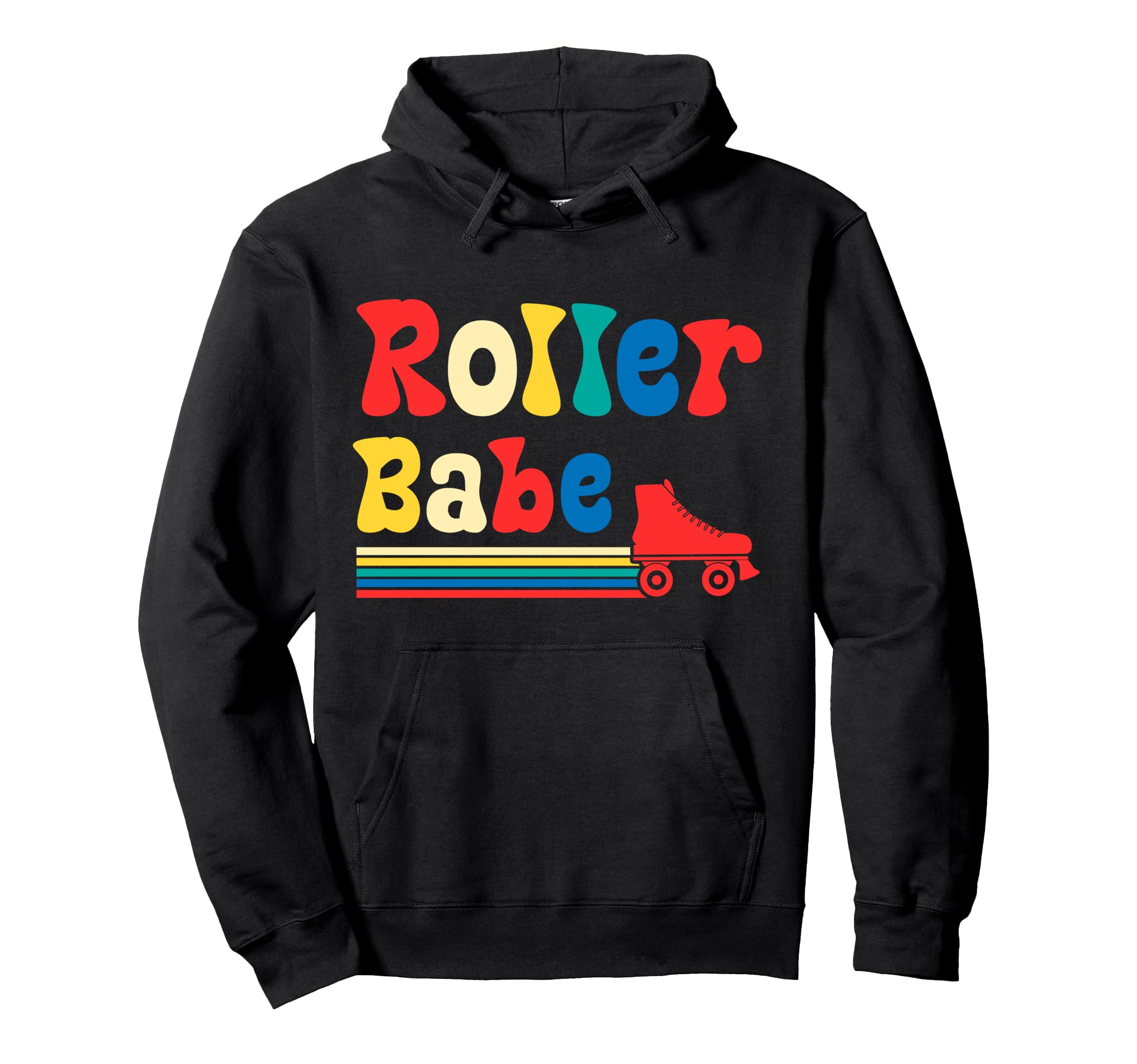 Roller Skating Skate 1970S Roller Babe Hoodie - Trendy Graphic Unisex - T-Shirt, Sweatshirt, Hoodie