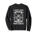 Motorcycle Rider Biker Couple Sweatshirt - Fun Novelty Design Men Women - T-Shirt, Sweatshirt, Hoodie