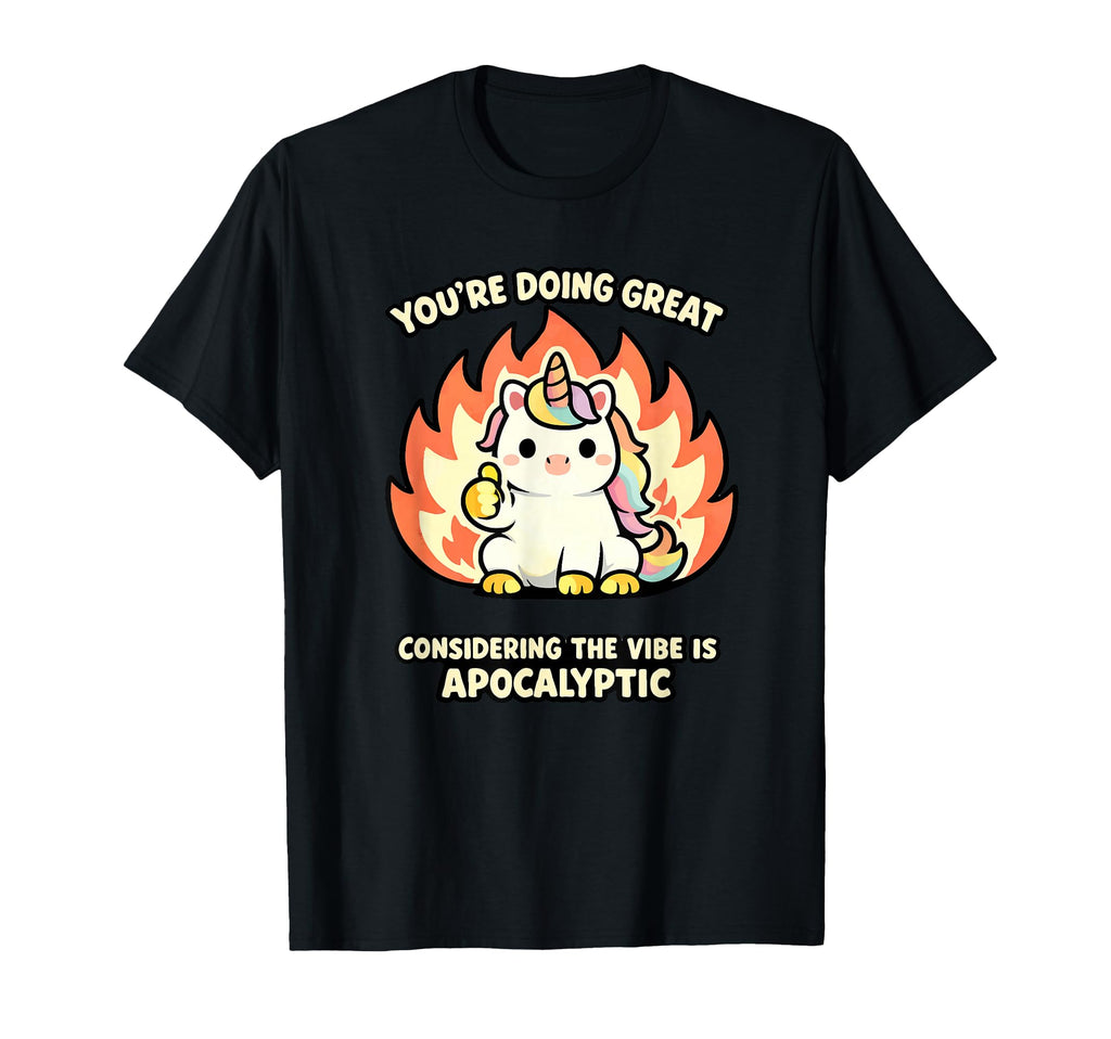 Funny Unicorn Kawaii Mental Health T-Shirt - Unique Graphic for Adults - T-Shirt, Sweatshirt, Hoodie