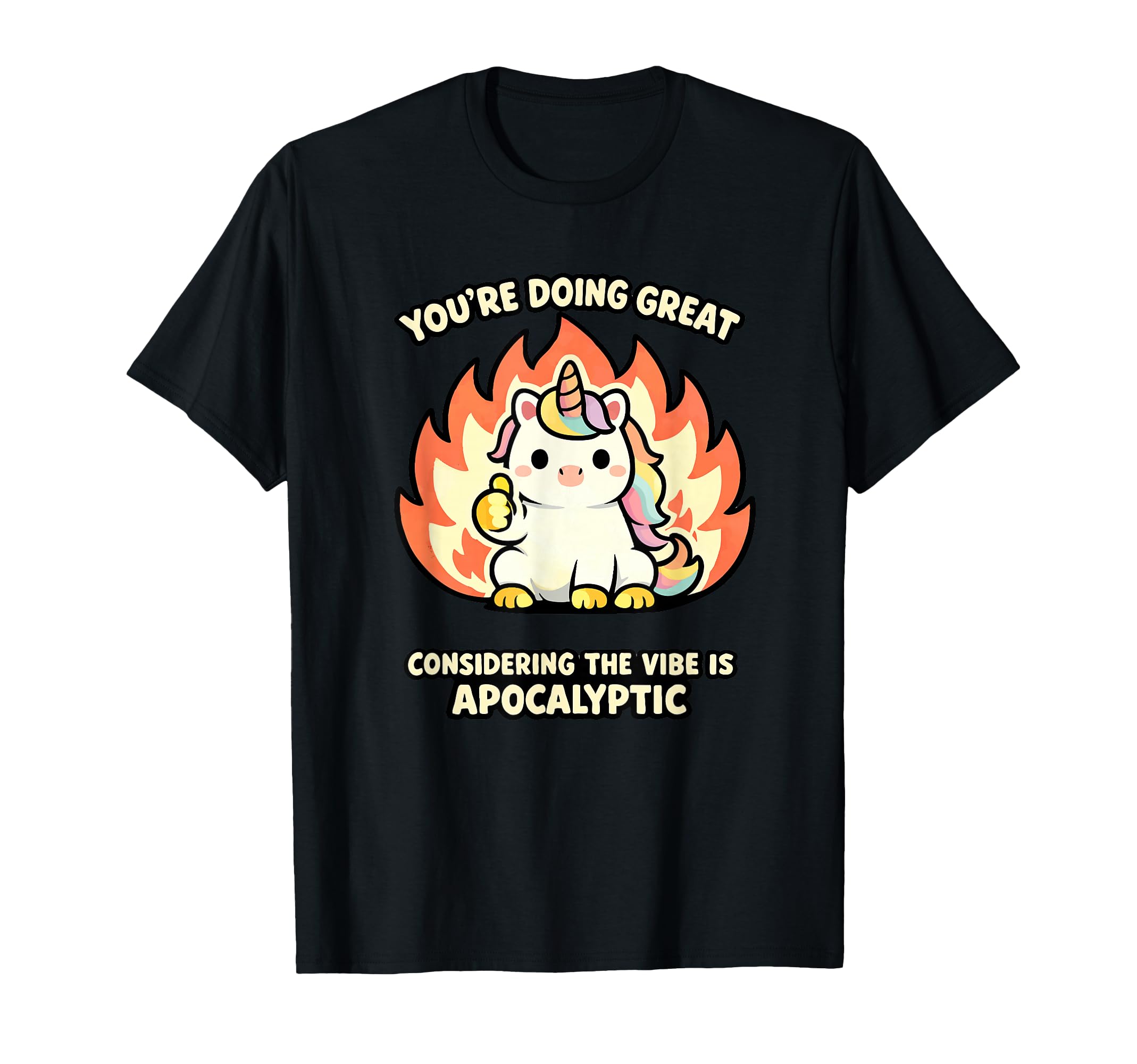Funny Unicorn Kawaii Mental Health T-Shirt - Unique Graphic for Adults - T-Shirt, Sweatshirt, Hoodie