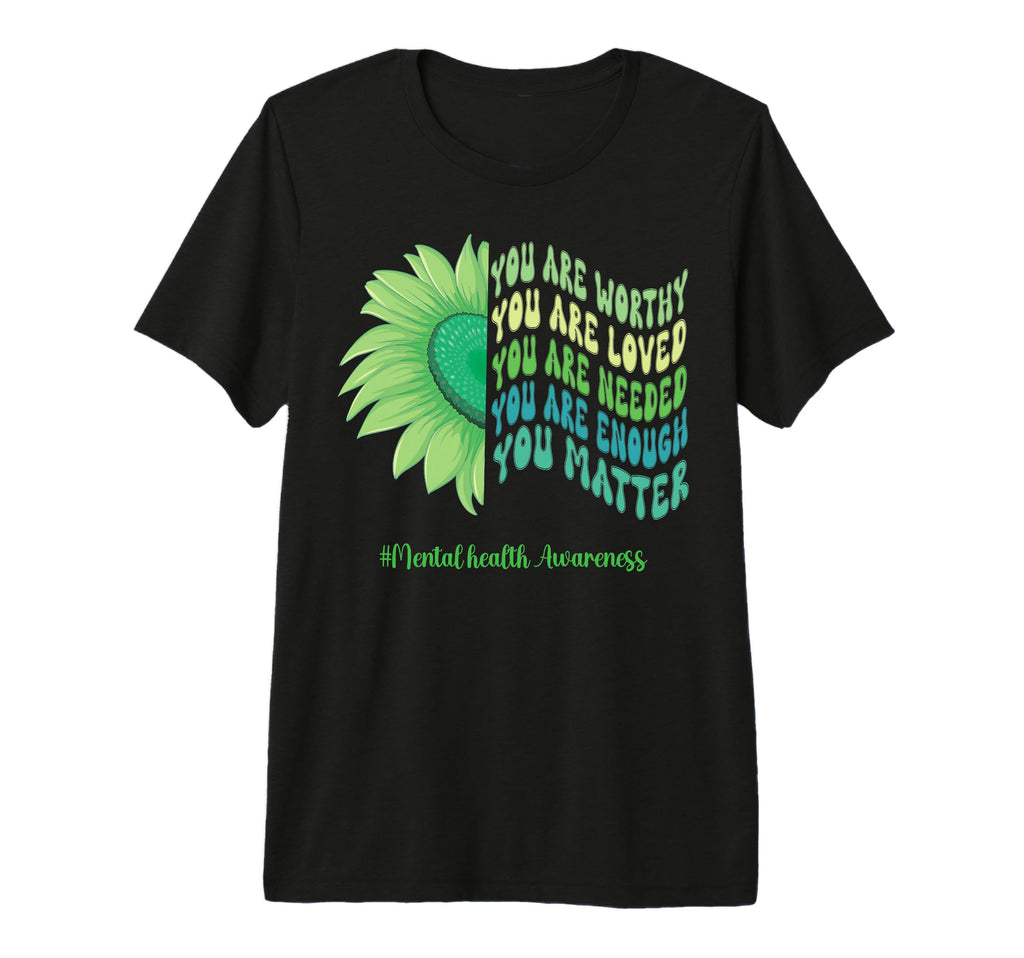 You Matter Groovy Be Kind Sunflower Mental T-Shirt - Trendy Graphic Unisex - T-Shirt, Sweatshirt, Hoodie