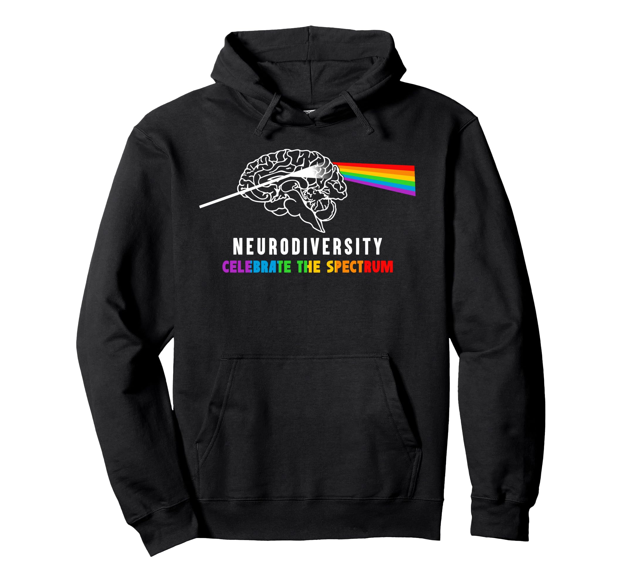 Neurodiversity Brain Autism Awareness Hoodie - Trendy Graphic Men Women - T-Shirt, Sweatshirt, Hoodie