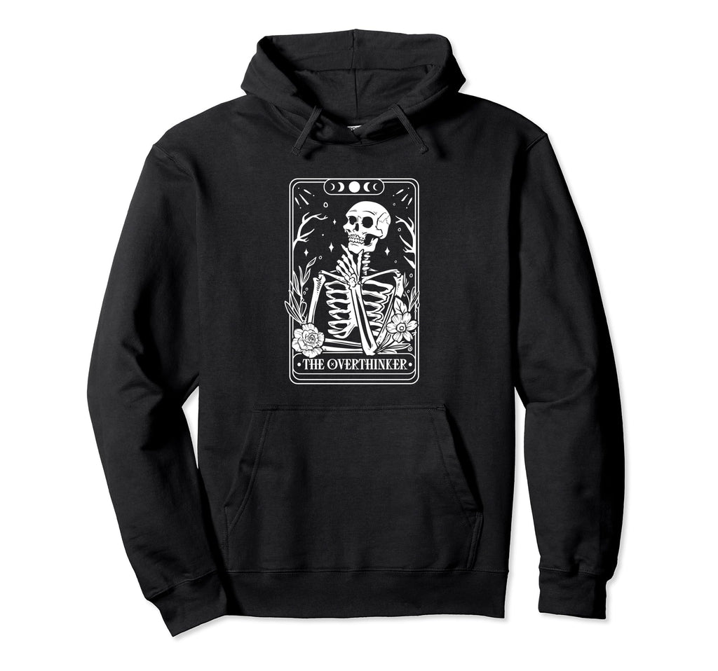 Overthinker Tarot Hoodie - Minimalist Print Unisex - T-Shirt, Sweatshirt, Hoodie