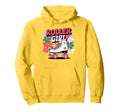 Roller Funny Skating 70S 80S Floral Vibes Hoodie - Aesthetic Graphic Unisex - T-Shirt, Sweatshirt, Hoodie