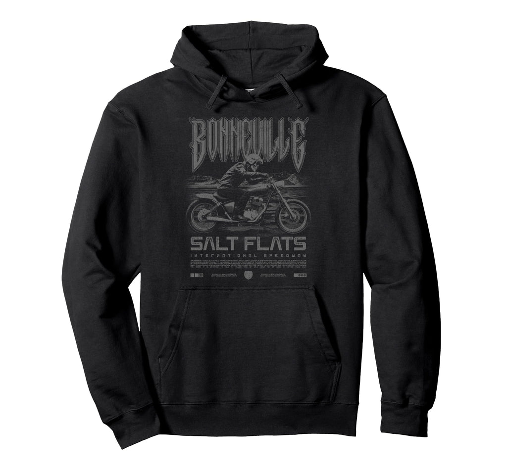 Bonneville Salt Flats Motorcycle Racing Hoodie - Unique Graphic for Adults - T-Shirt, Sweatshirt, Hoodie
