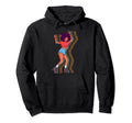 70S 80S Afro Roller Skating Skater Hoodie - Unique Graphic for Adults - T-Shirt, Sweatshirt, Hoodie