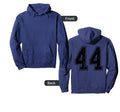 Number 44 Distressed Grunge Jersey Hoodie - Casual Everyday Wear Unisex - T-Shirt, Sweatshirt, Hoodie