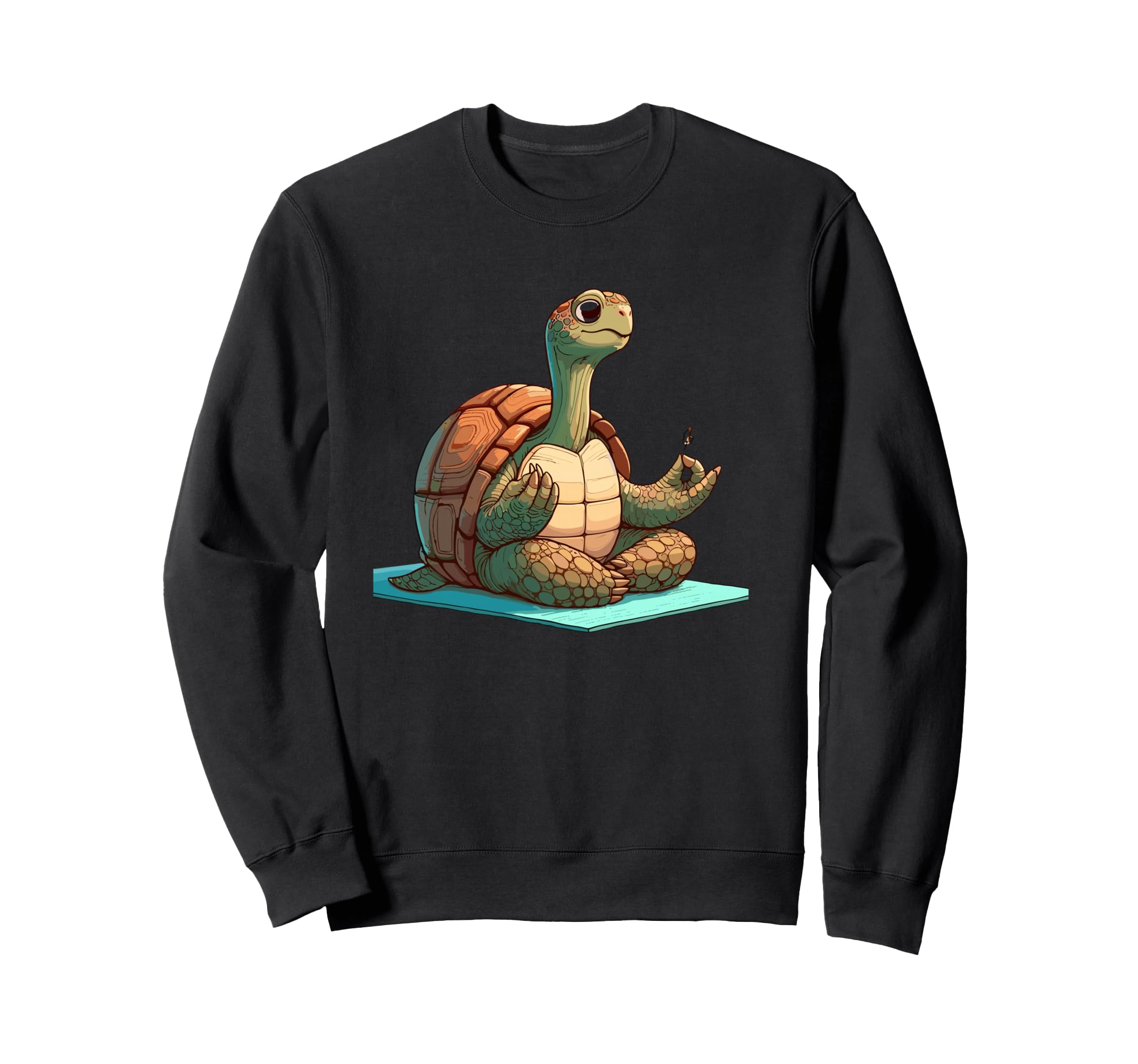 Meditation Tortoise Turtle Yoga Pose Sweatshirt - Graphic Print for Adults - T-Shirt, Sweatshirt, Hoodie