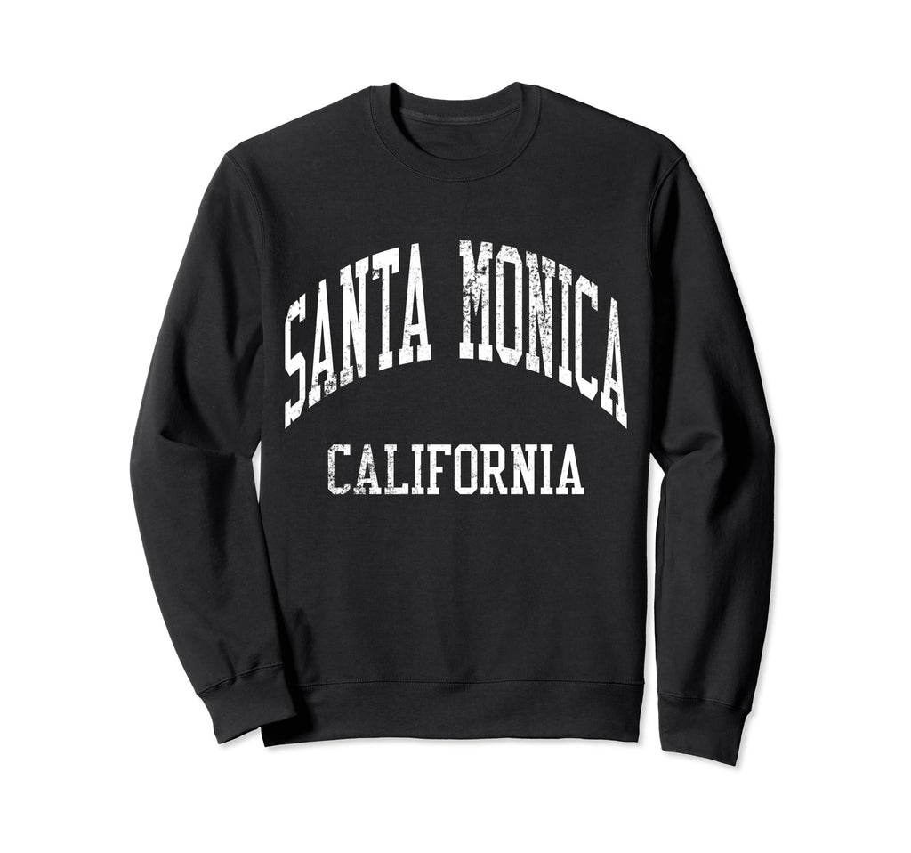 Santa Monica California 70S Sweatshirt - Custom Art Print Men Women - T-Shirt, Sweatshirt, Hoodie