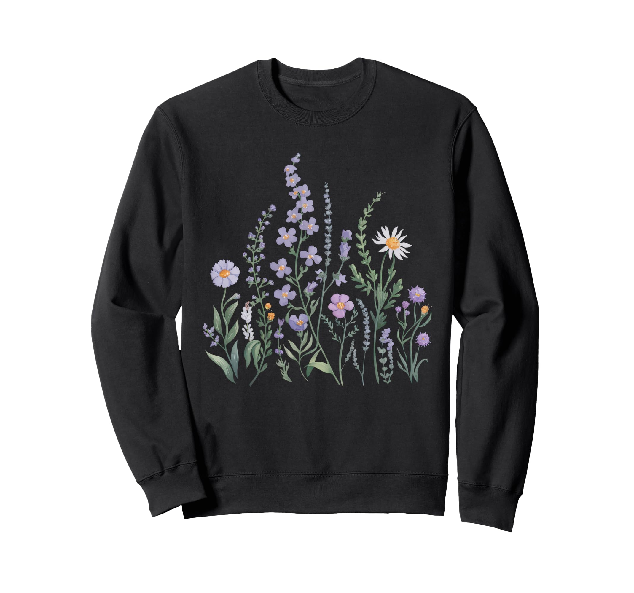 Floral Boho Wildflower Botanical Sweatshirt - Aesthetic Graphic Unisex - T-Shirt, Sweatshirt, Hoodie