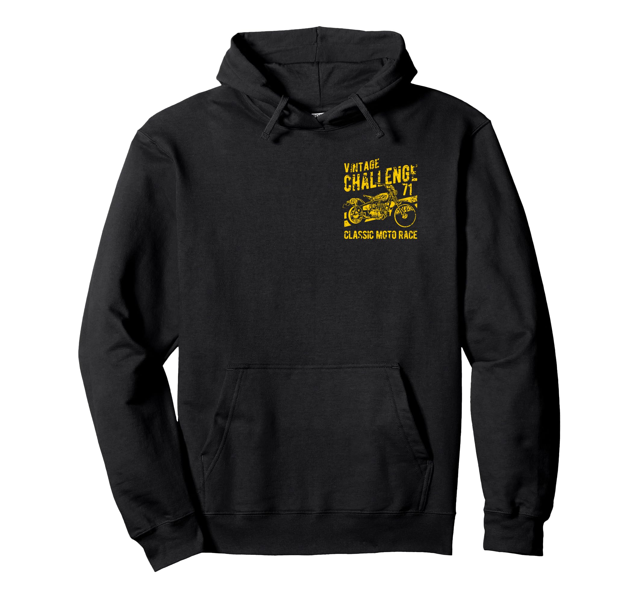 Challenge Motorcycle Race Distressed Hoodie - Aesthetic Graphic Unisex - T-Shirt, Sweatshirt, Hoodie