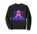Funny Dj Golden Retriever Dog Synthwave Sweatshirt - Unique Graphic Unisex - T-Shirt, Sweatshirt, Hoodie