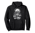 Born To Ride Since 1962 Birthday Motorcycle Hoodie - Graphic Print Unisex - T-Shirt, Sweatshirt, Hoodie