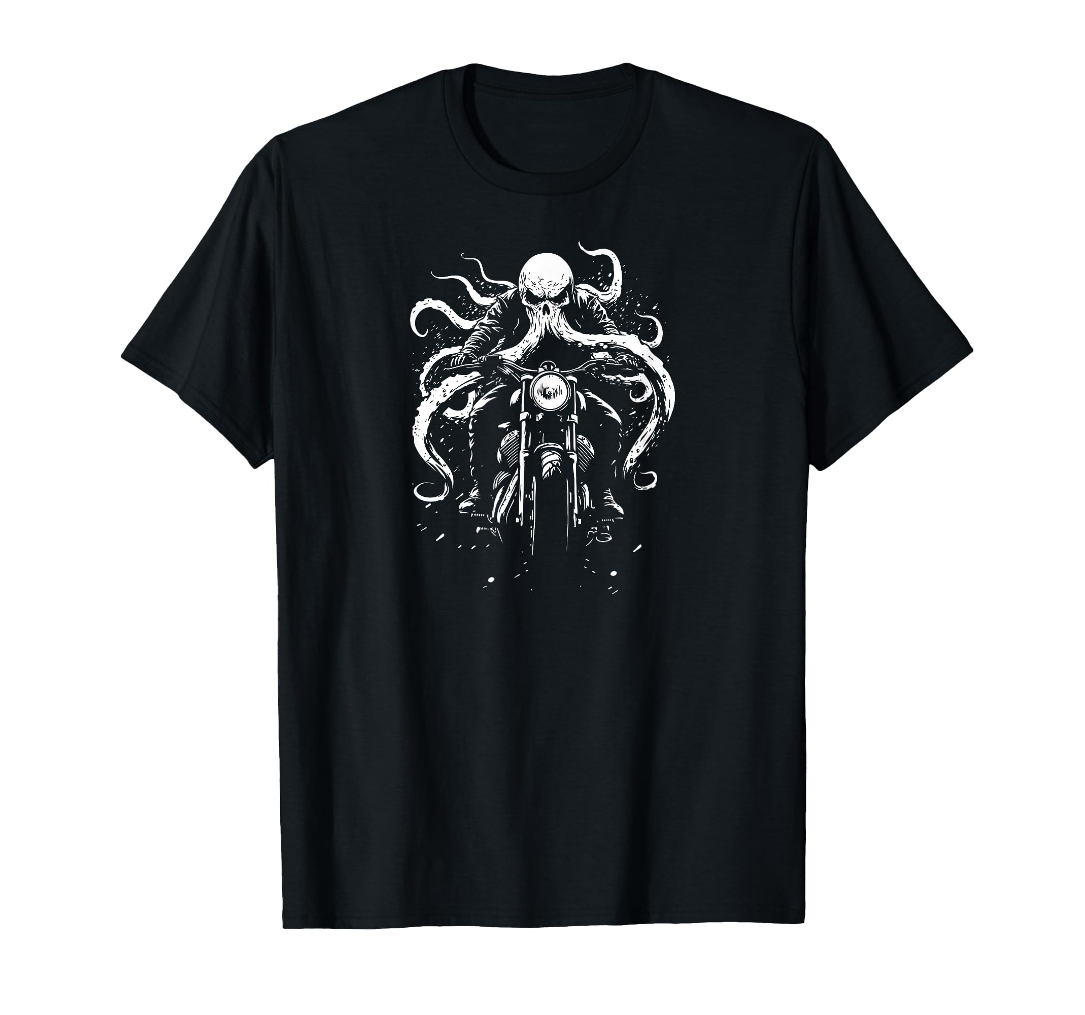 Motorcycle Rider Bike Octopus T-Shirt - Graphic Print for Adults - T-Shirt, Sweatshirt, Hoodie