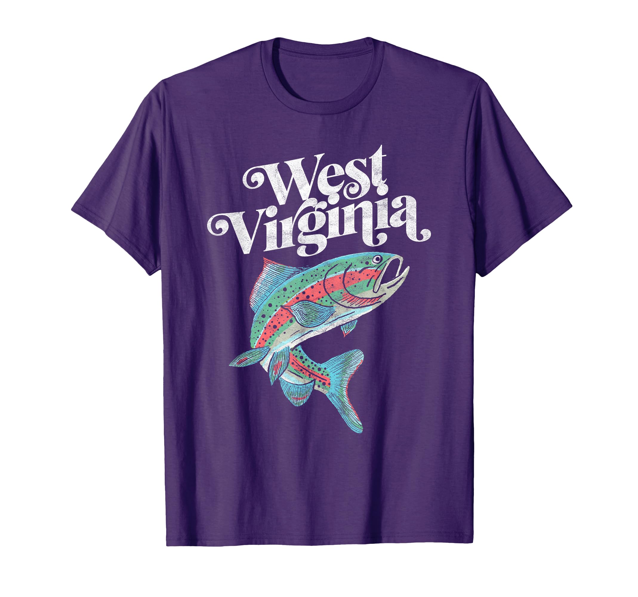 West Virginia Rainbow Trout Fishing T-Shirt - Aesthetic Graphic Men Women - T-Shirt, Sweatshirt, Hoodie
