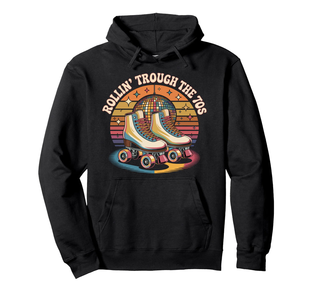 Roller Skate Roller Skating 70S Hoodie - Casual Everyday Wear Men Women - T-Shirt, Sweatshirt, Hoodie