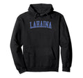Lahaina Hi Distressed Blue Varsity Hoodie - Novelty Apparel for Adults - T-Shirt, Sweatshirt, Hoodie