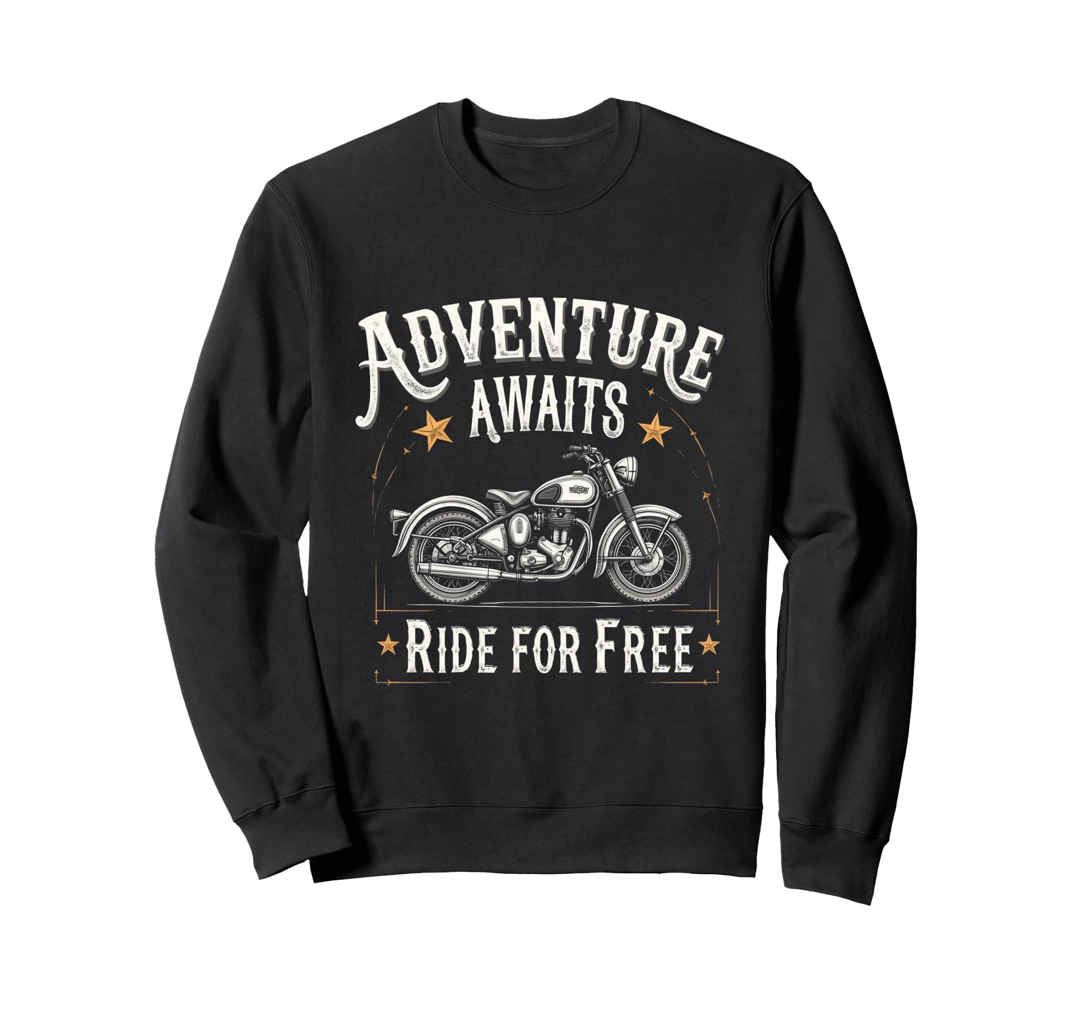 Adventure Awaits Ride Free Sweatshirt - Aesthetic Graphic for Adults - T-Shirt, Sweatshirt, Hoodie