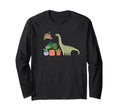 Sauropod Brontosaurus Succulent Plants Hoodie - Minimalist Print Unisex - T-Shirt, Sweatshirt, Hoodie