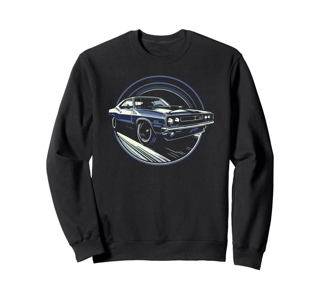 Muscle Car 60S 70S Car Lover Sweatshirt - Minimalist Print Men Women - T-Shirt, Sweatshirt, Hoodie