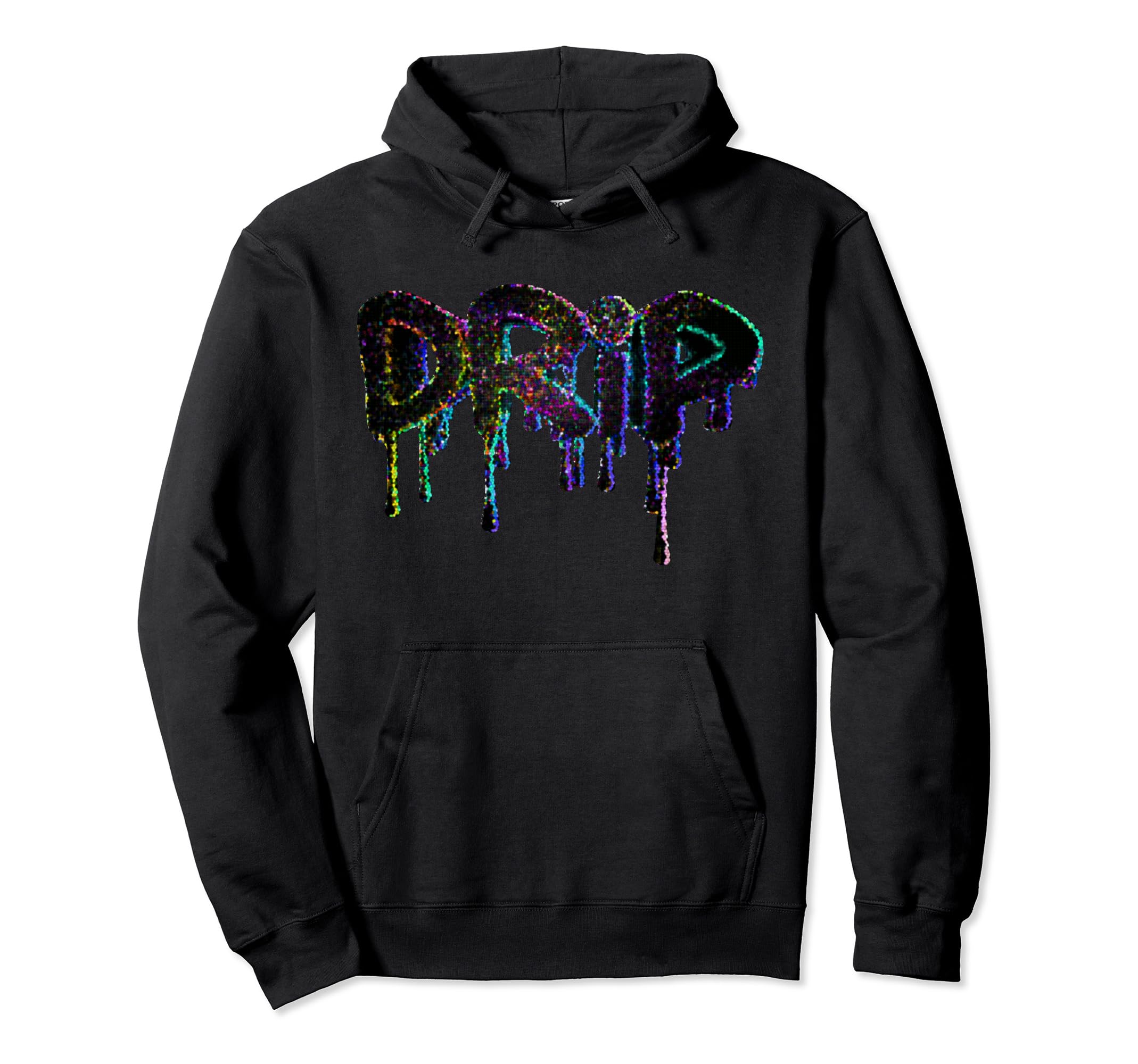 Trendingdesigns Glitch Pop Art Drip Hoodie - Custom Art Print Unisex - T-Shirt, Sweatshirt, Hoodie
