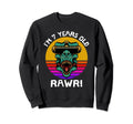 Im 7 Years Old Rawr Dinosaur Sunset Sweatshirt - Aesthetic Graphic Unisex - T-Shirt, Sweatshirt, Hoodie