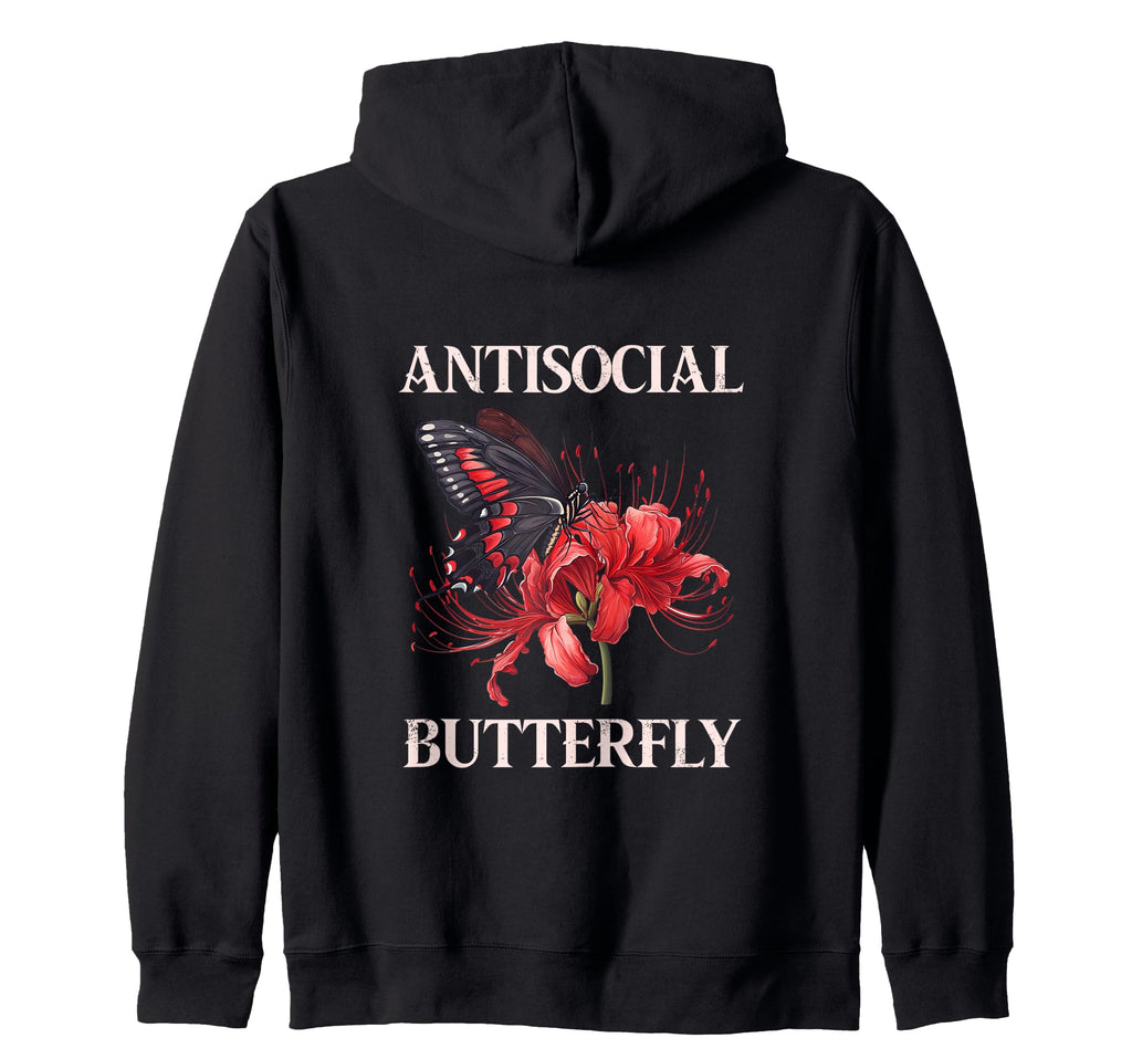 Antisocial Butterfly Gift T-Shirt - Casual Everyday Wear for Adults - T-Shirt, Sweatshirt, Hoodie