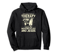 Christian Motorcycle Biker Hoodie - Minimalist Print for Adults - T-Shirt, Sweatshirt, Hoodie