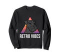Schnauzer Peeking 80S Synthwave Sweatshirt - Unique Graphic for Adults - T-Shirt, Sweatshirt, Hoodie