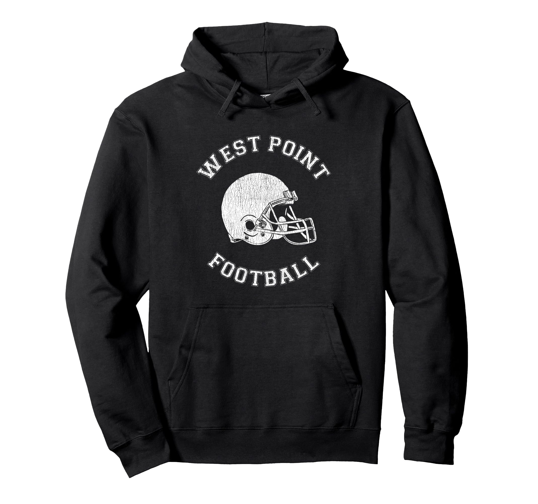 West Point Football Distressed 1980S Hoodie - Streetwear Style for Adults - T-Shirt, Sweatshirt, Hoodie