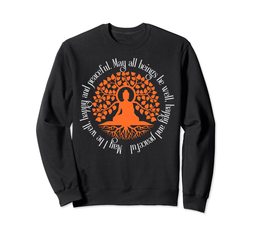 Mindfulness Buddha Buddhism Sweatshirt - Unique Graphic Men Women - T-Shirt, Sweatshirt, Hoodie