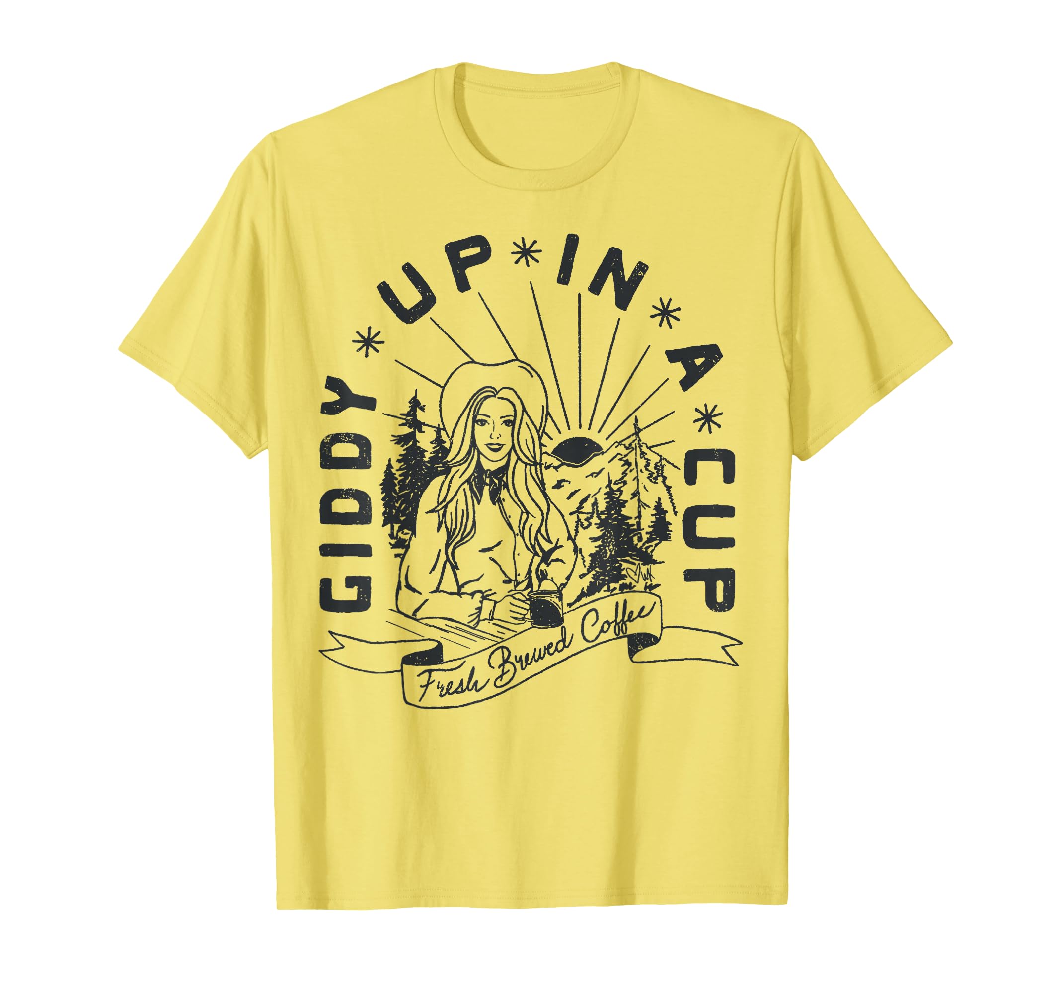 Giddy Up Cup Cowboy Coffee Cowgirl T-Shirt - Streetwear Style Men Women - T-Shirt, Sweatshirt, Hoodie