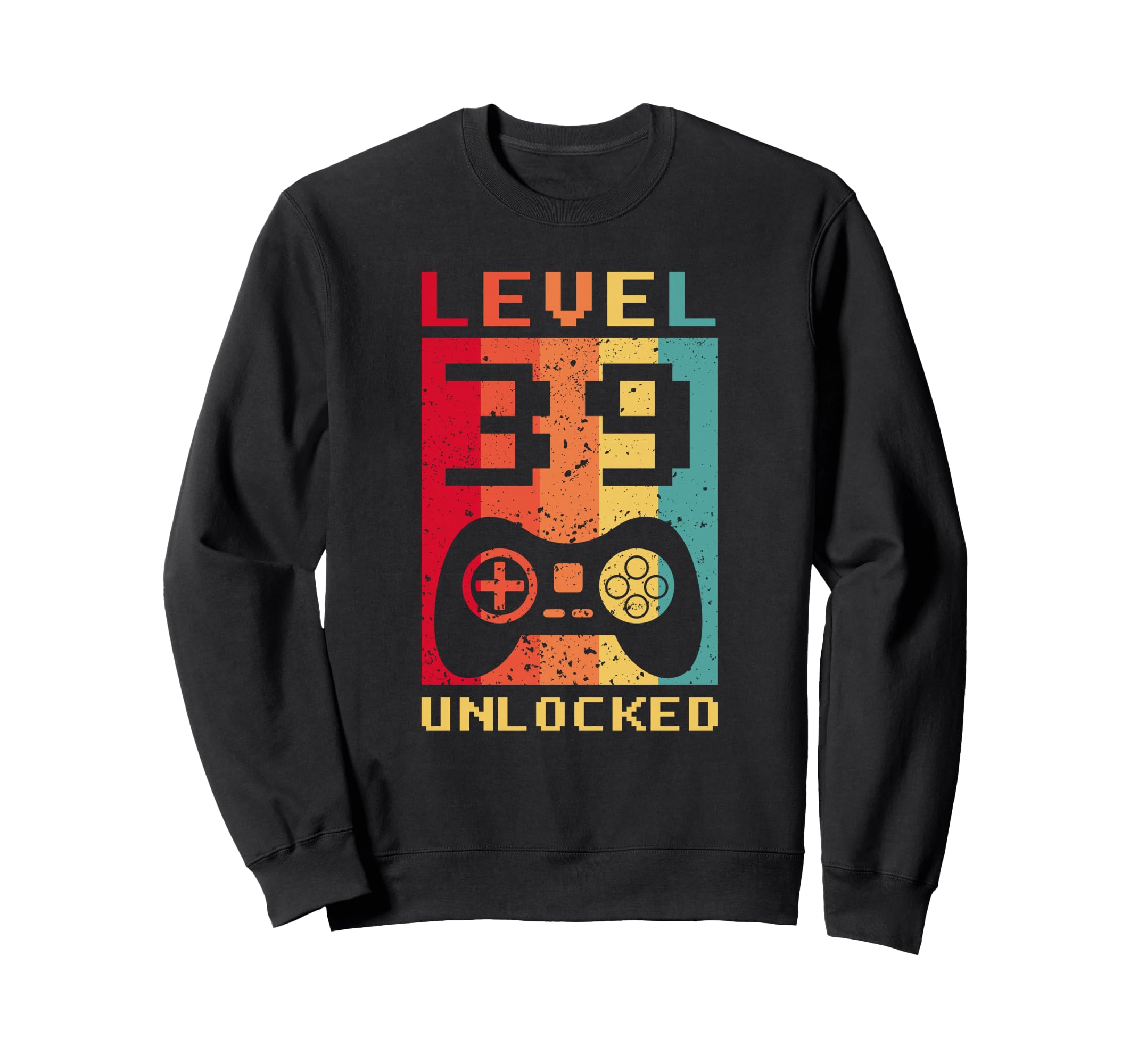 Level 39 Unlocked Gamer Controller Sweatshirt - Graphic Print for Adults - T-Shirt, Sweatshirt, Hoodie