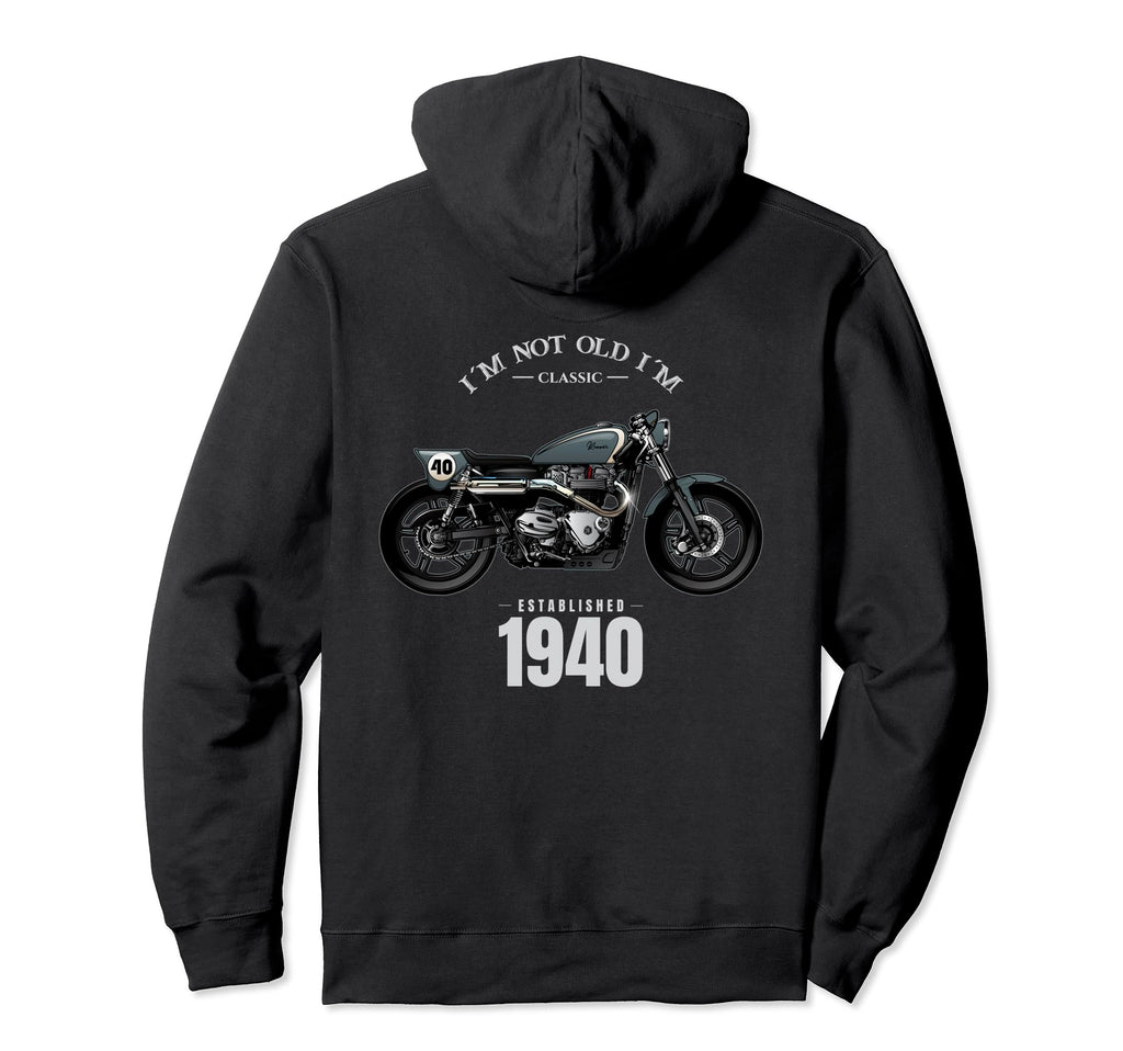 85Th Birthday Gift Motorcycle Hoodie - Graphic Print for Adults - T-Shirt, Sweatshirt, Hoodie