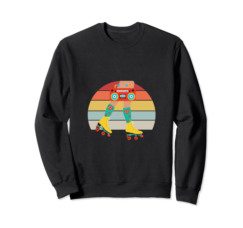 80S Rollerskates Roller Skating Disco Sweatshirt - Minimalist Print Unisex - T-Shirt, Sweatshirt, Hoodie