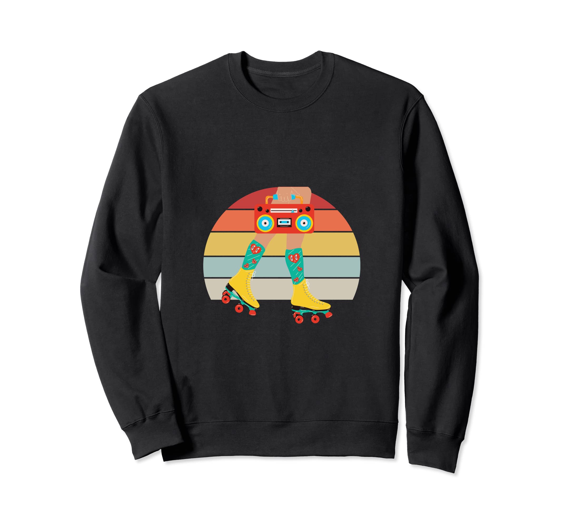 80S Rollerskates Roller Skating Disco Sweatshirt - Minimalist Print Unisex - T-Shirt, Sweatshirt, Hoodie