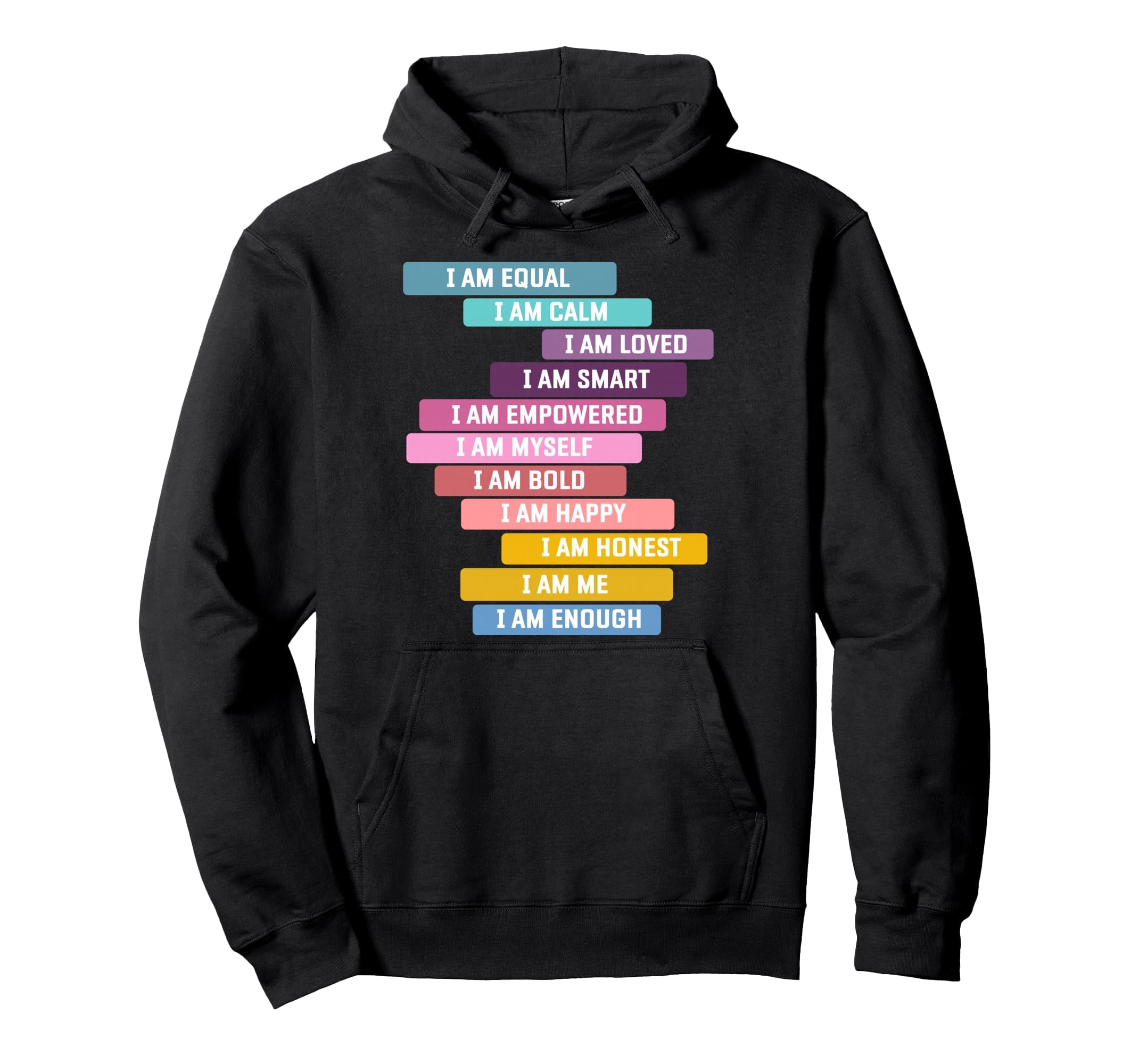 Positive Affirmations Growth Mindset Hoodie - Minimalist Print Unisex - T-Shirt, Sweatshirt, Hoodie